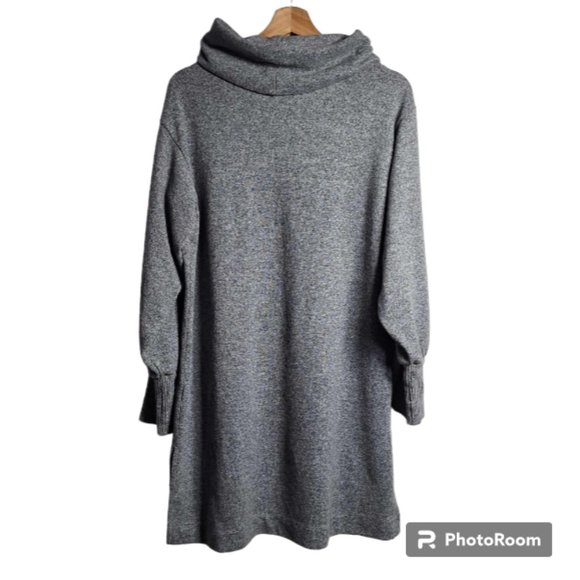 Maeve by Anthropologie Grey Hi-Lo Cowl Neck Sweater Size Medium - Picture 4 of 9